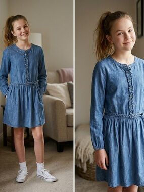 Gap Denim Dress Blue Size XXL